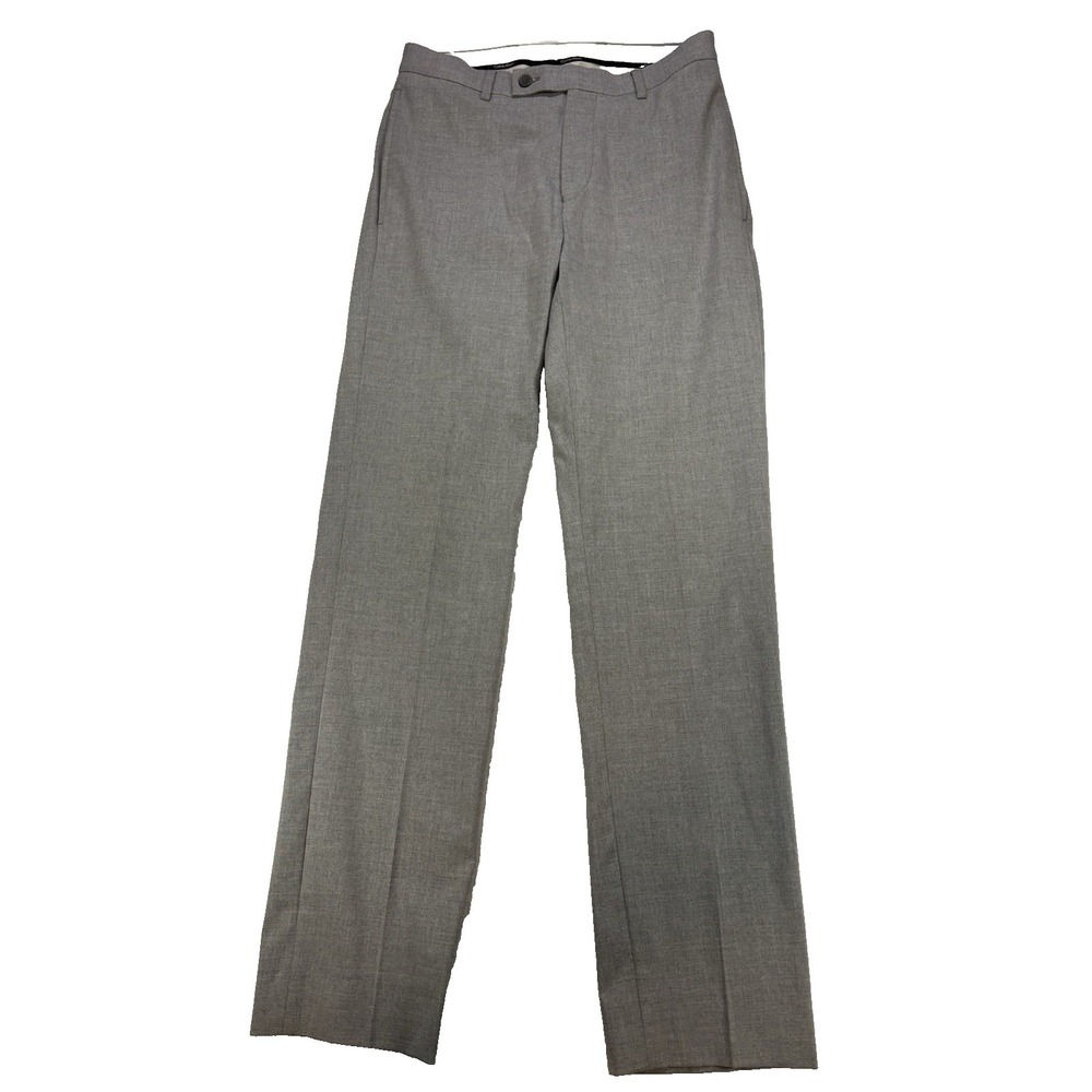 Calvin Klein Men's 30X32 Light Gray Slim Fit Dress Pants Business Preppy Career